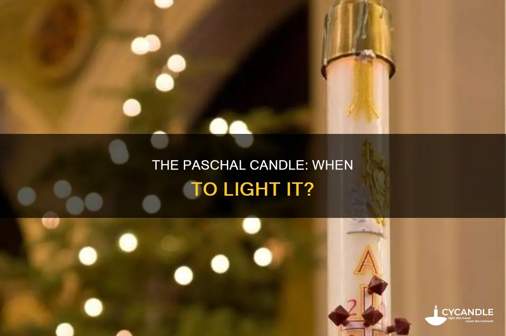 when should the paschal candle be lit