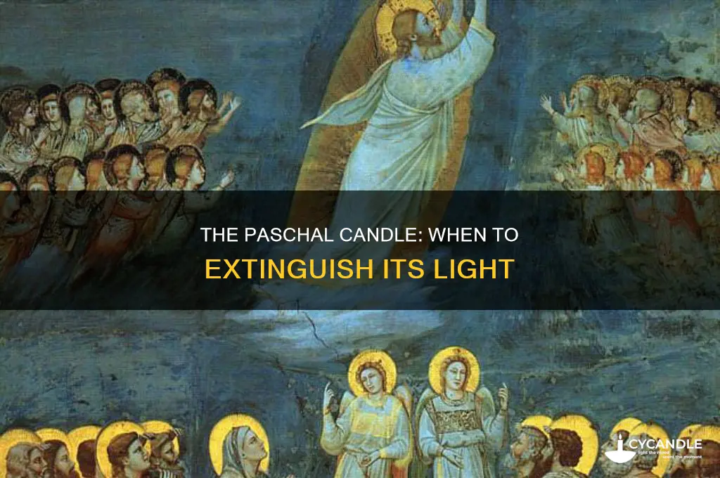 when should the paschal candle be removed