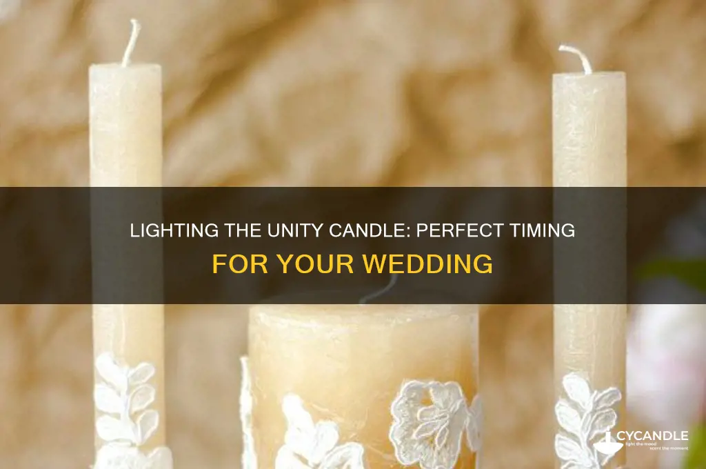 when should the unity candle be lit
