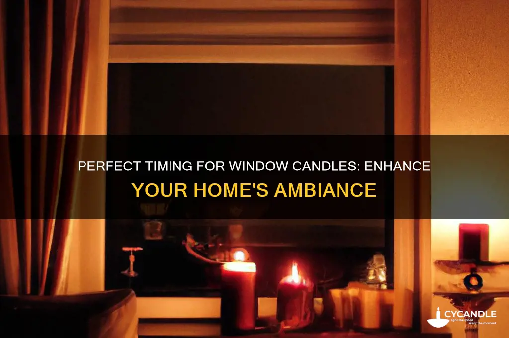 when should you put up window candles