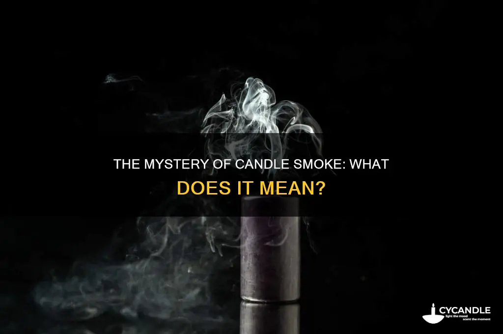 when smoke comes form a candle