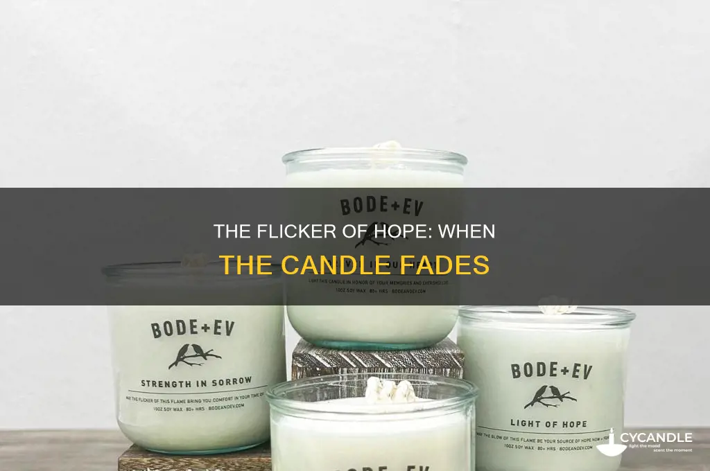 when the candle fades