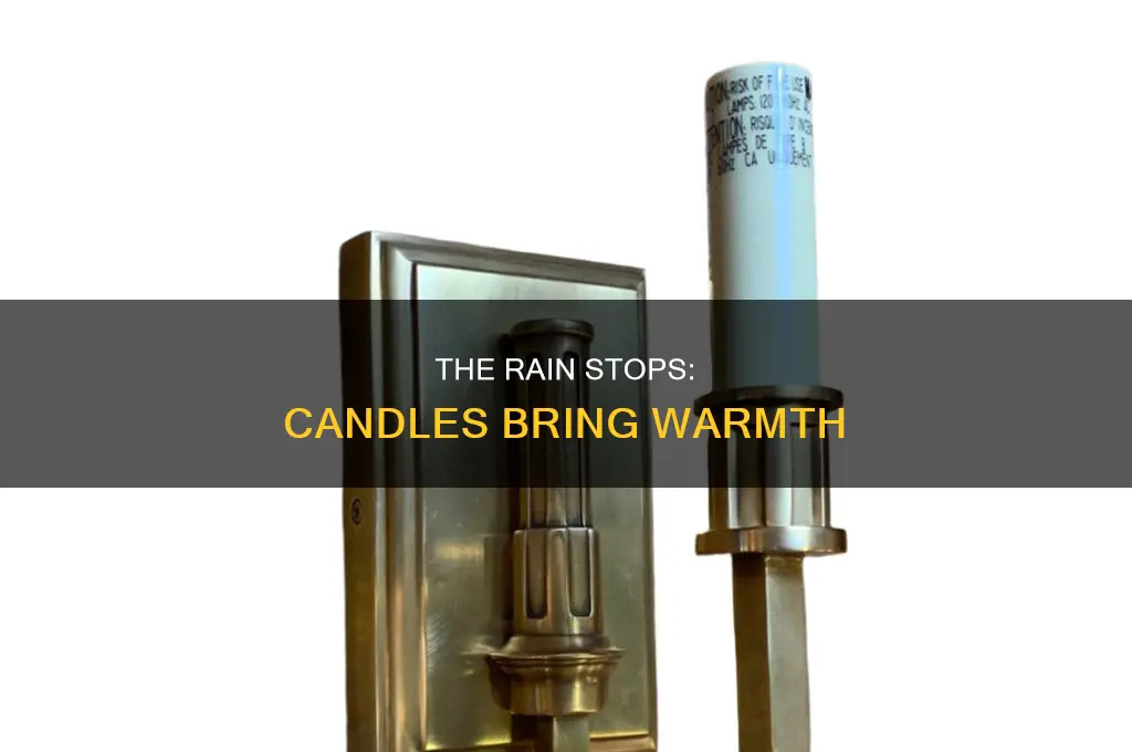 when the rain stops candle