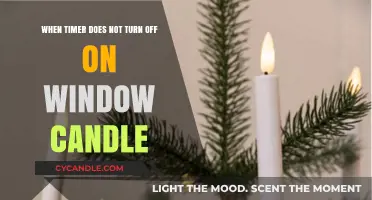 How to Fix a Stuck Timer on Window Candles