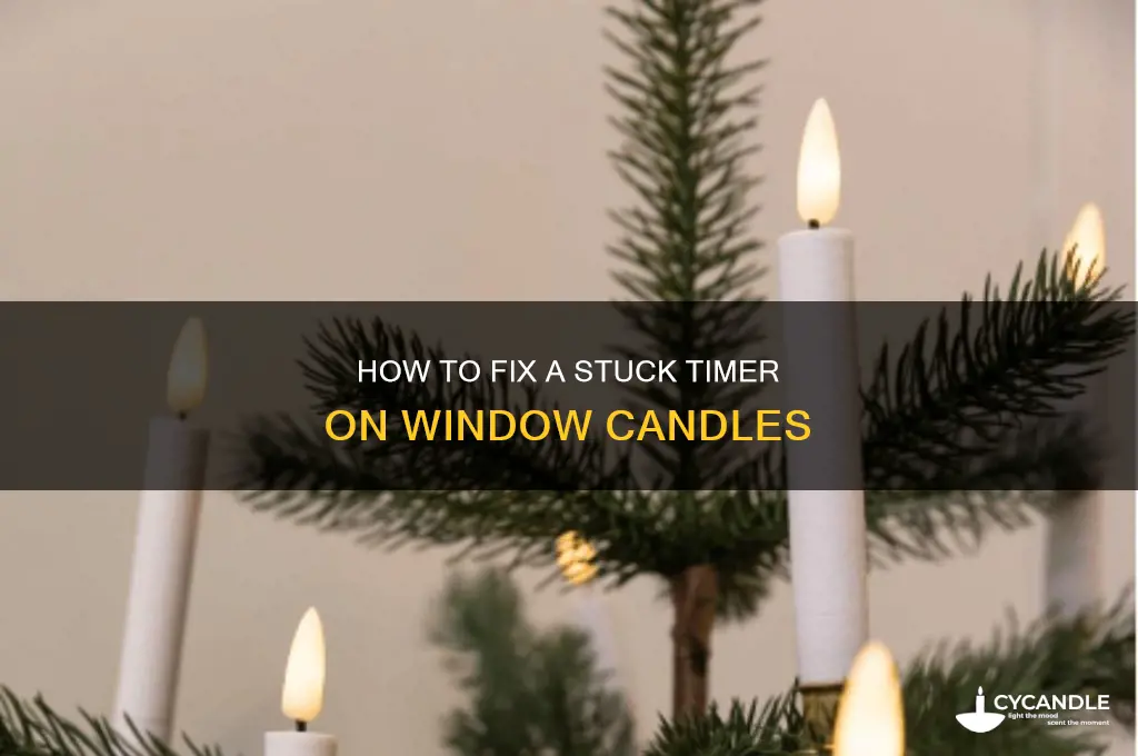 when timer does not turn off on window candle