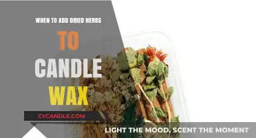 Perfect Timing: Adding Dried Herbs to Candle Wax for Aromatic Bliss