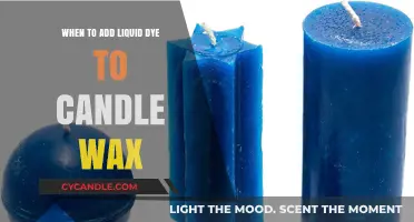 Perfect Timing: Adding Liquid Dye to Candle Wax for Vibrant Results