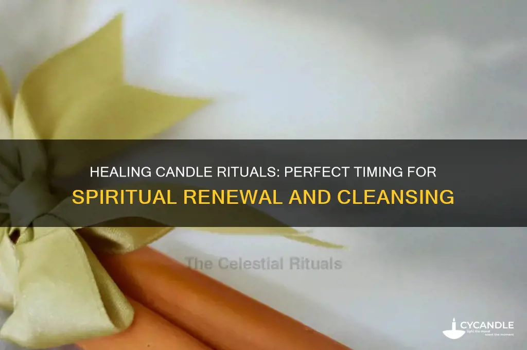 when to burn a healing candle