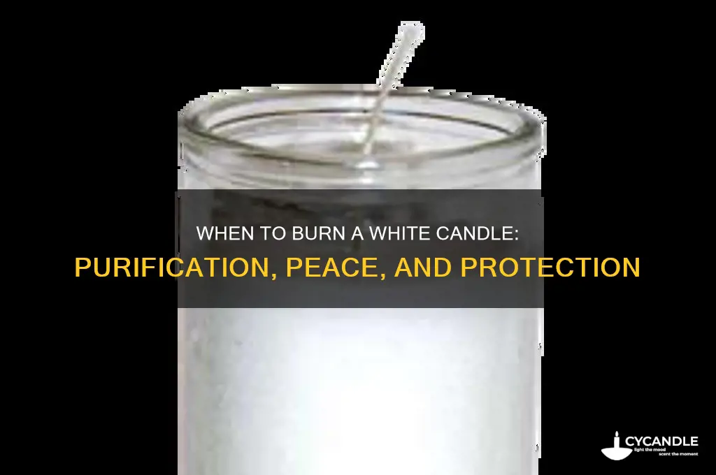 when to burn a wite candle