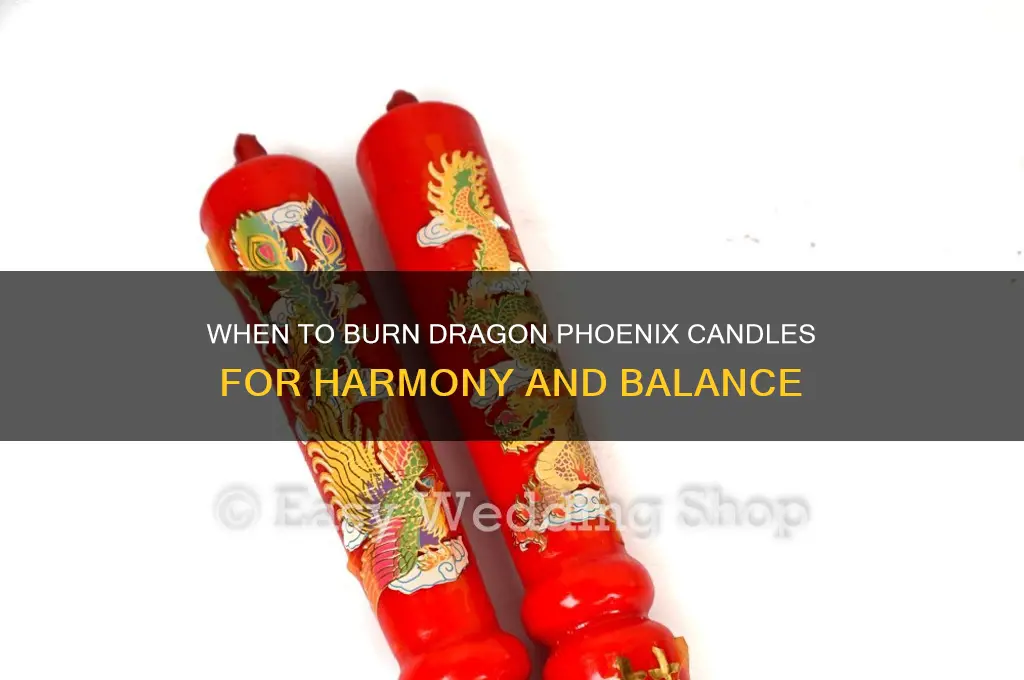 when to burn dragon phoenix candle
