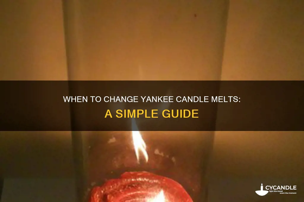 when to change yankee candle melts