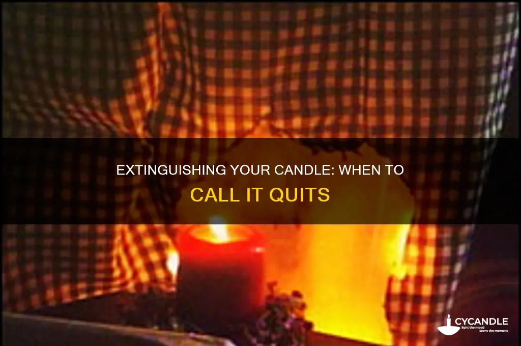 when to discontinue a candle