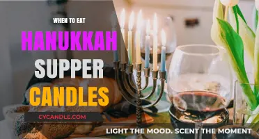 Hanukkah Supper Candles: Best Time to Eat