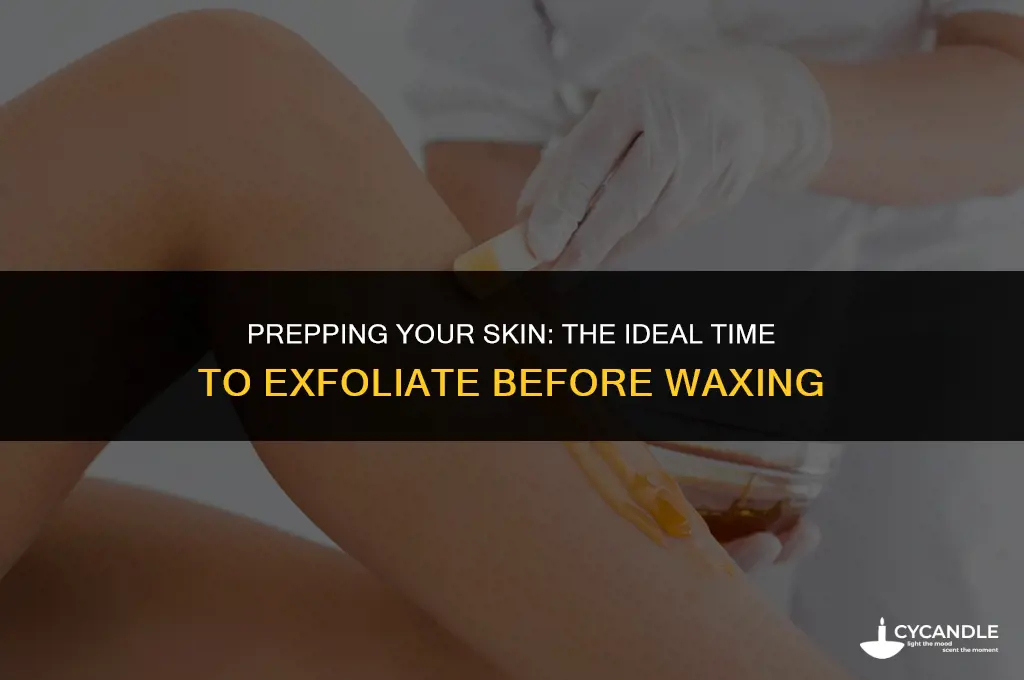 when to exfoliate before waxing