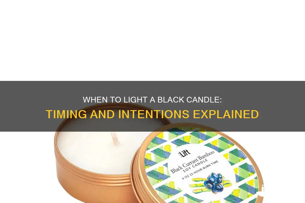 when to light a black candle