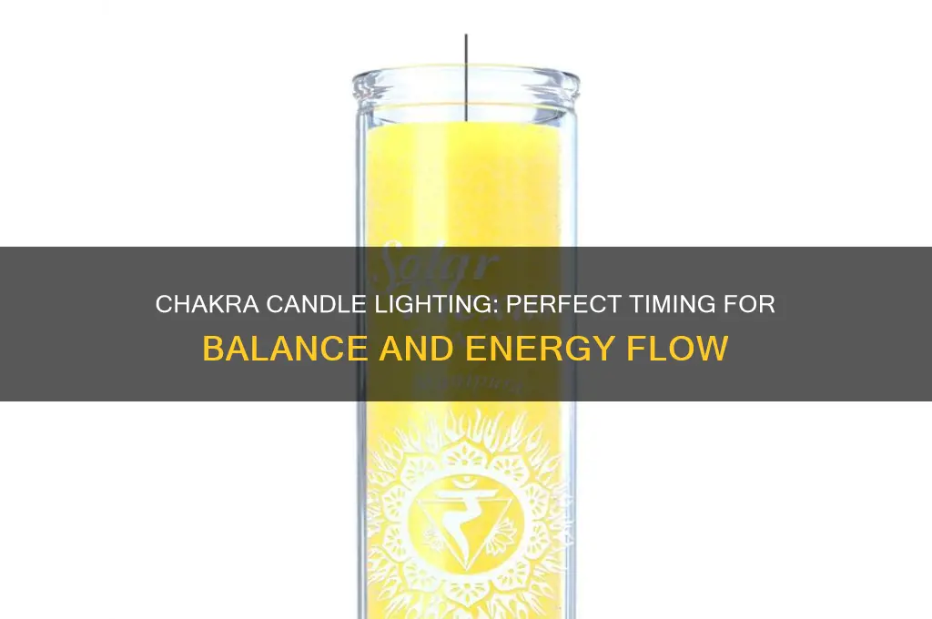 when to light a chakra candle