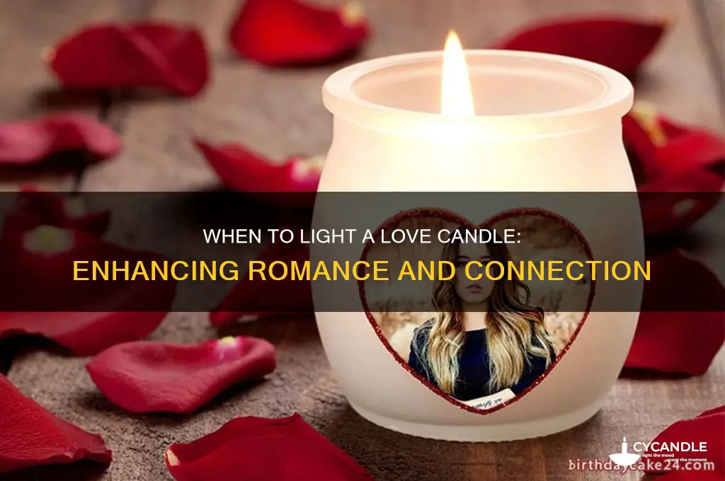 when to light a love candle