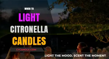Perfect Timing: When to Light Citronella Candles for Bug-Free Evenings