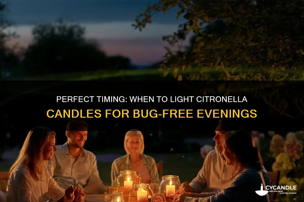 when to light citronella candles