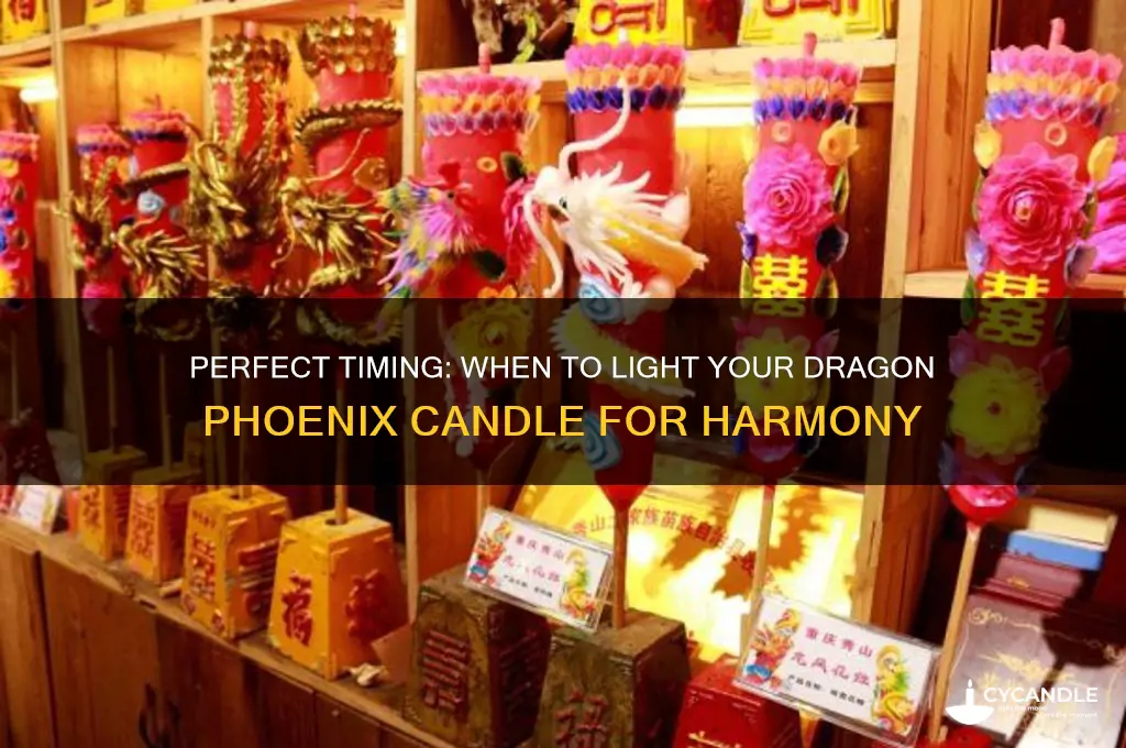 when to light dragon phoenix candle