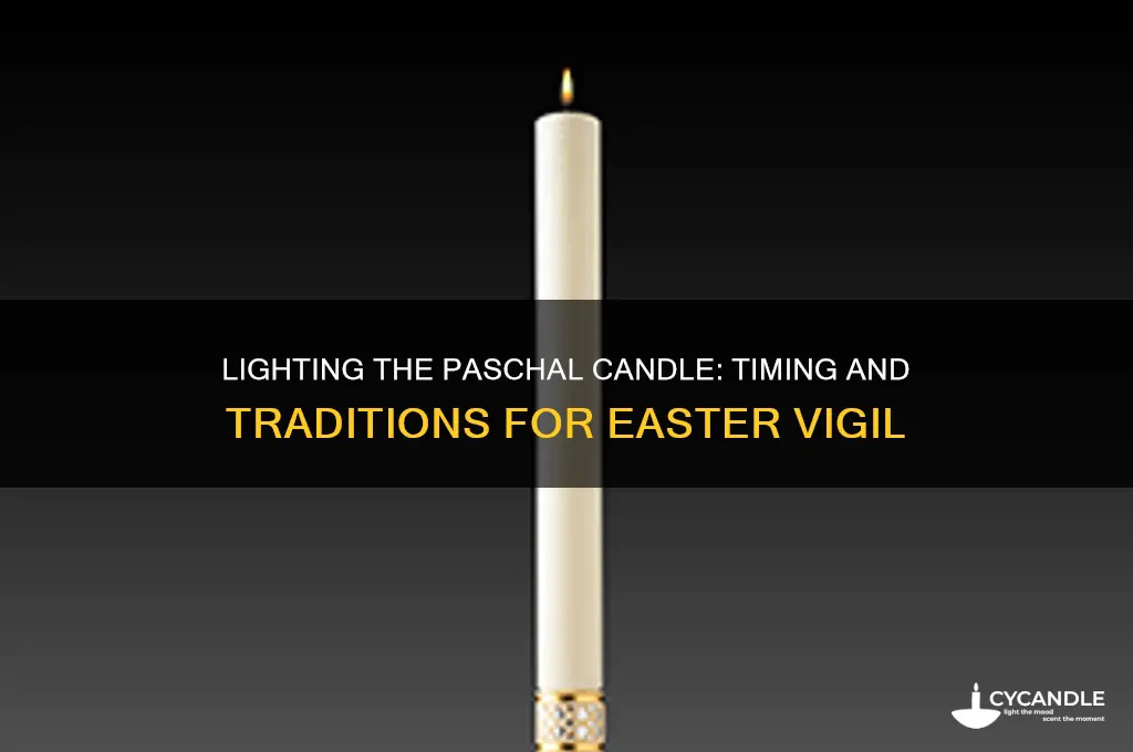 when to light paschal candle