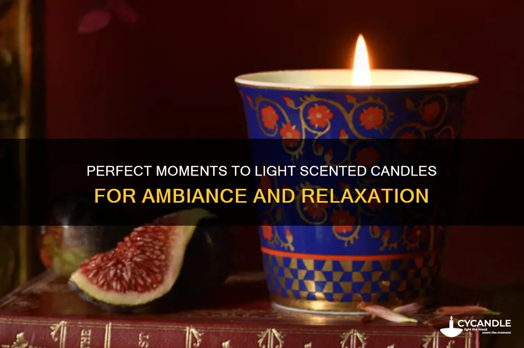 when to light scented candles