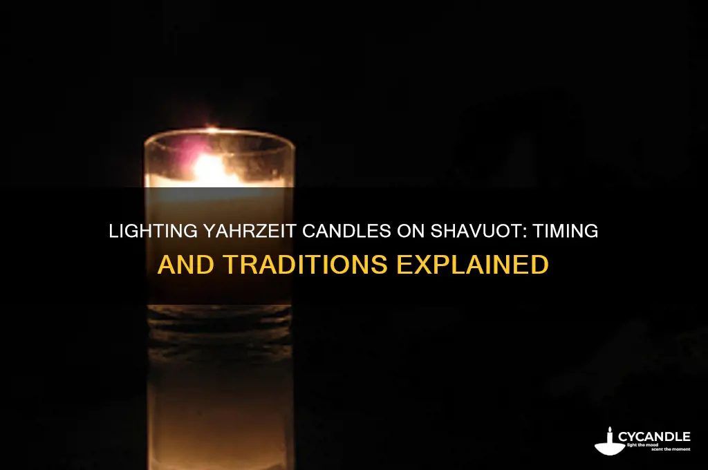 when to light yahrzeit candle shavuot