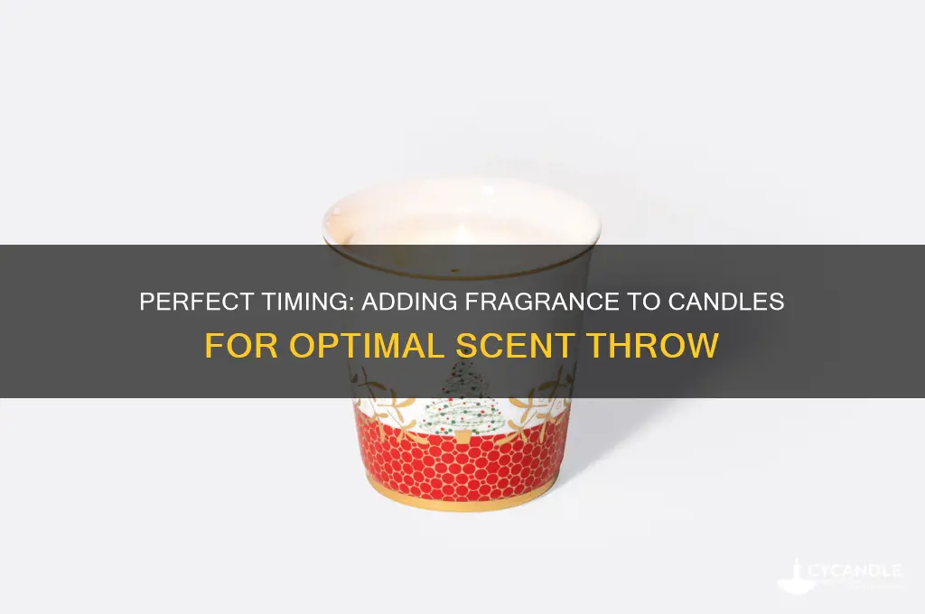 when to put fragrance in candle