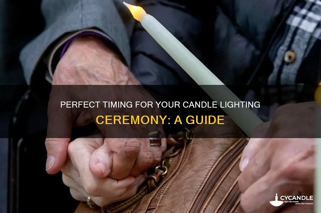 when to put in the candle lighting ceremony