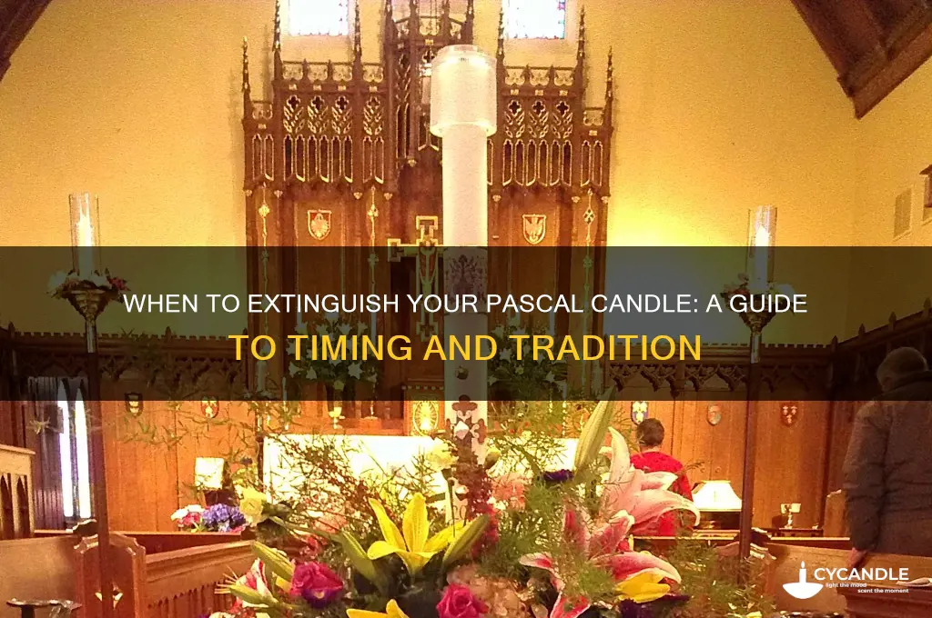 when to put out pascal candle