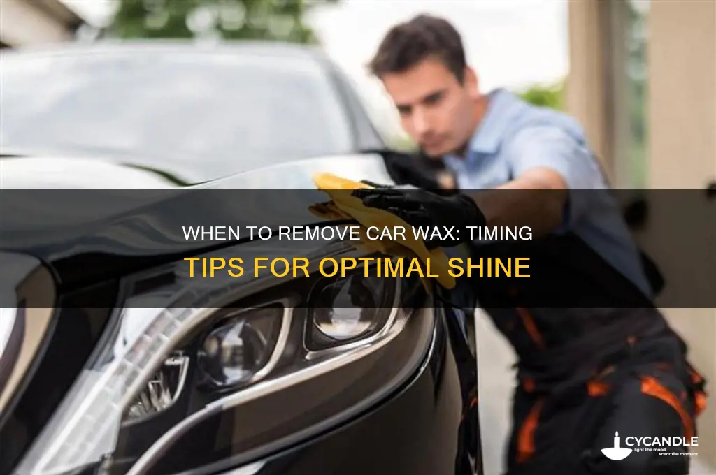 when to remove car wax