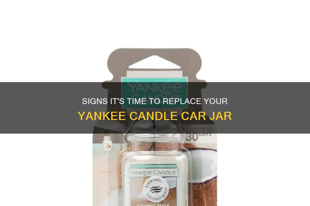 when to replace yankee candle car jar