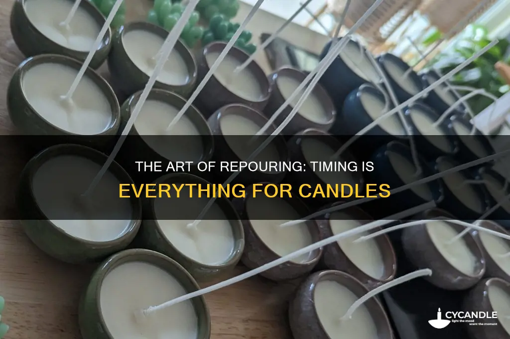 when to repour candles