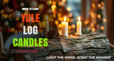 Yule Log Candles: Best Time to Start Burning