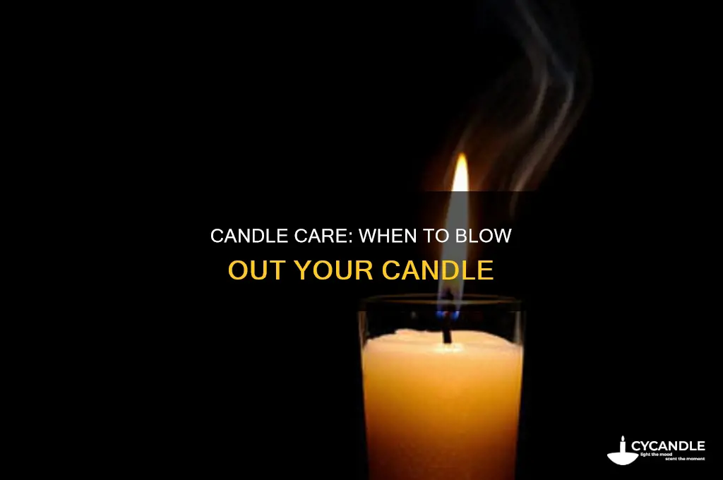 when to turn off a candle