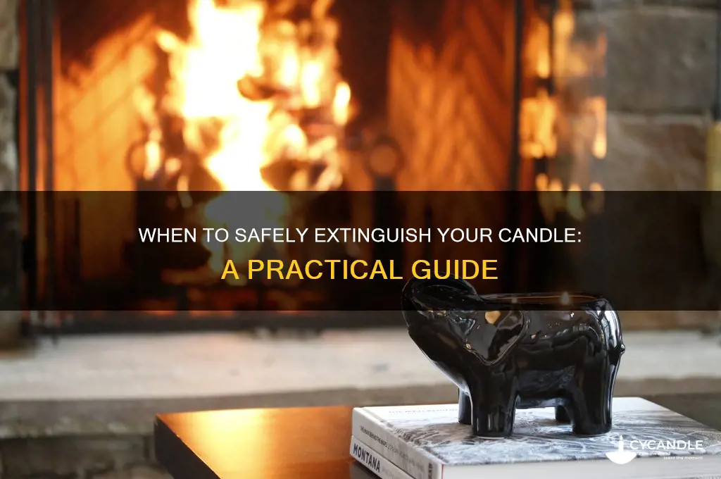 when to turn off candle light