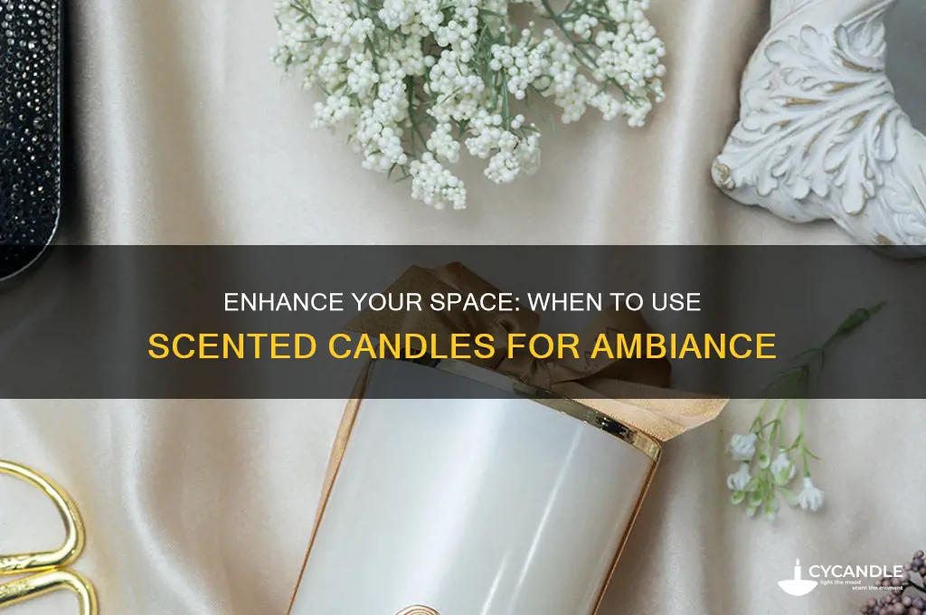 when to use scented candles