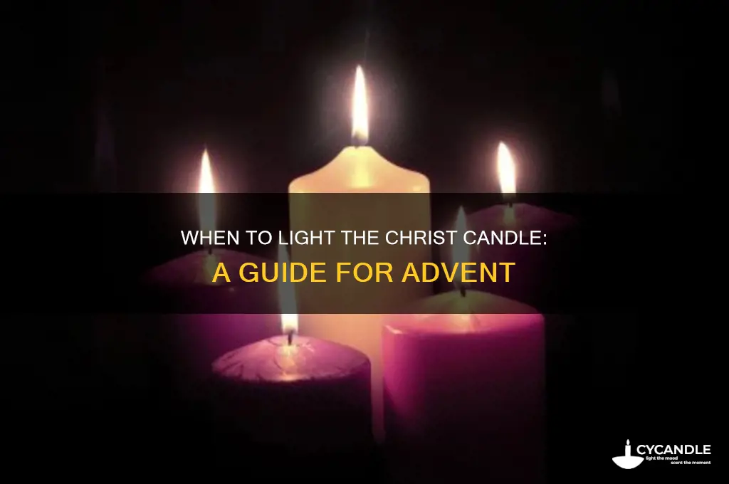 when to use the christ candle