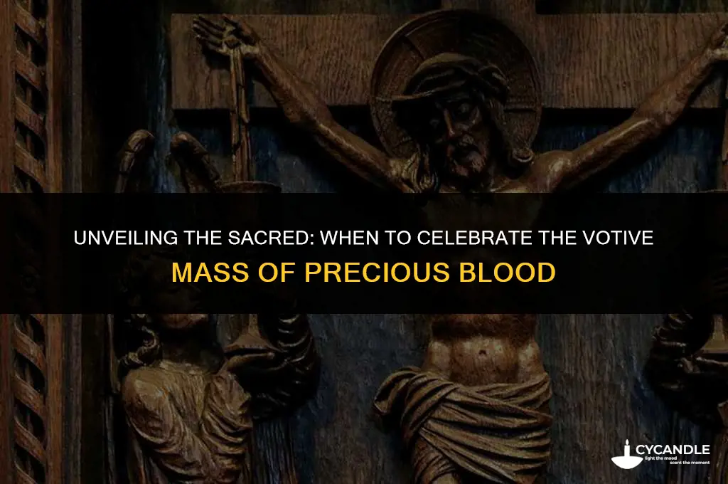 when to use votive mass of precious blood