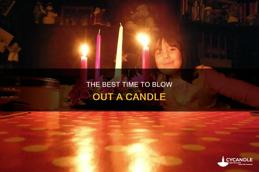 when toblow out a candle