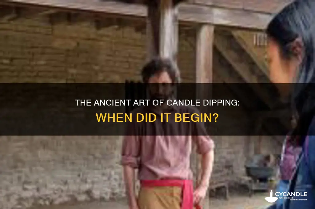 when was candle dipping started
