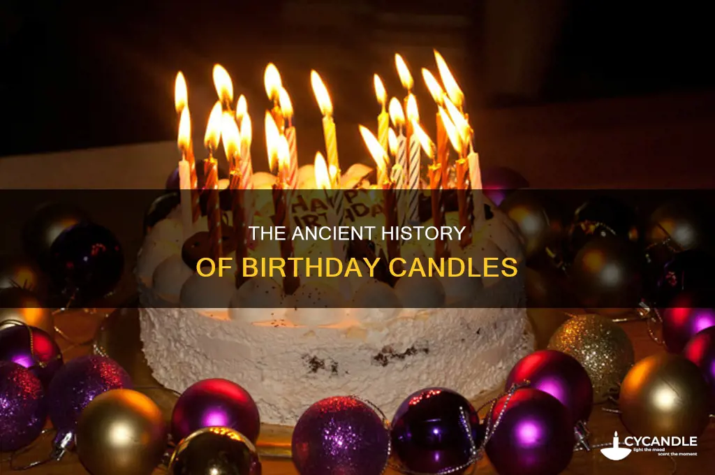 when was the birthday candle invented