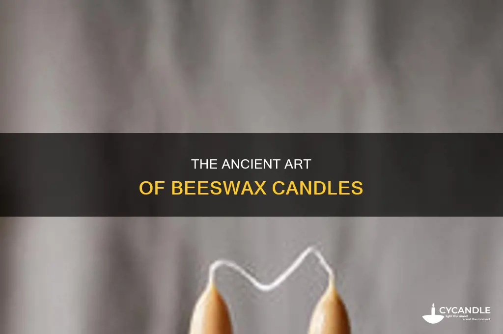 when were beeswax candles invented