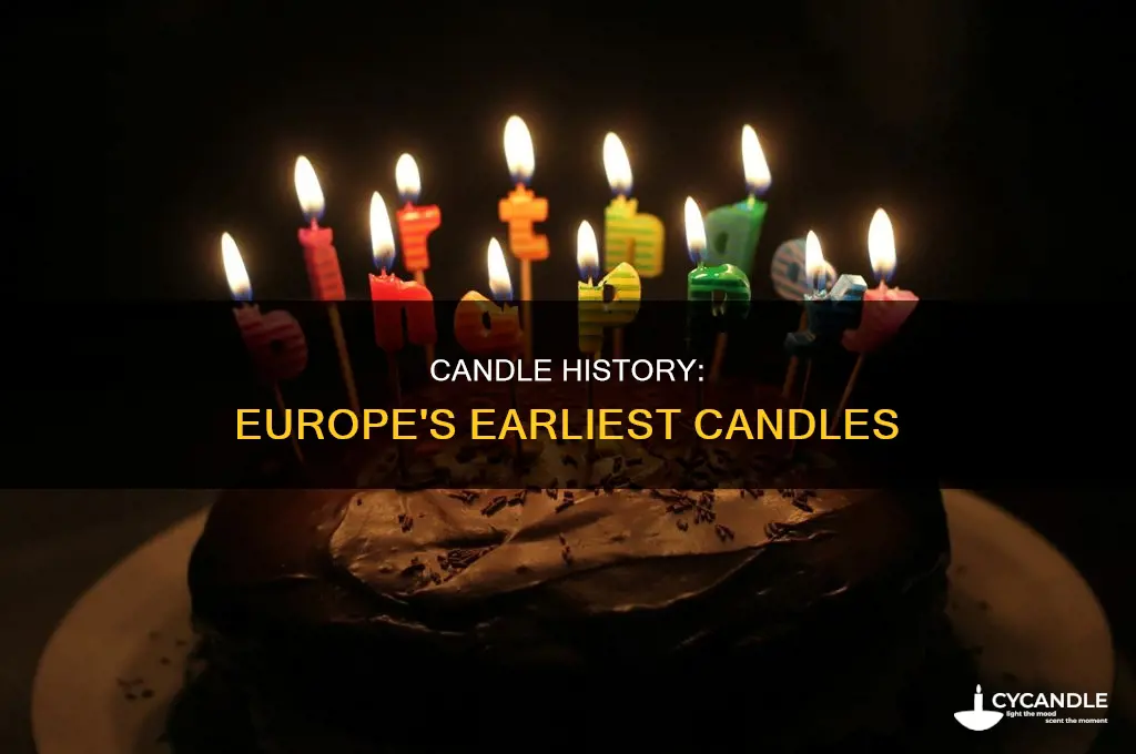 when were candles made in europe