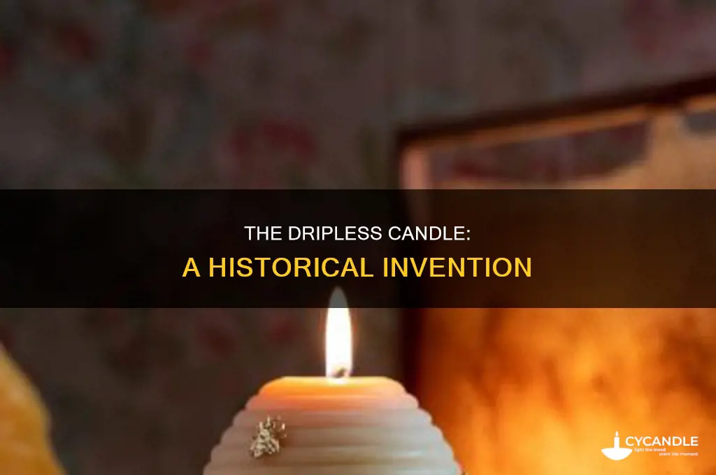 when were dripless candles invented