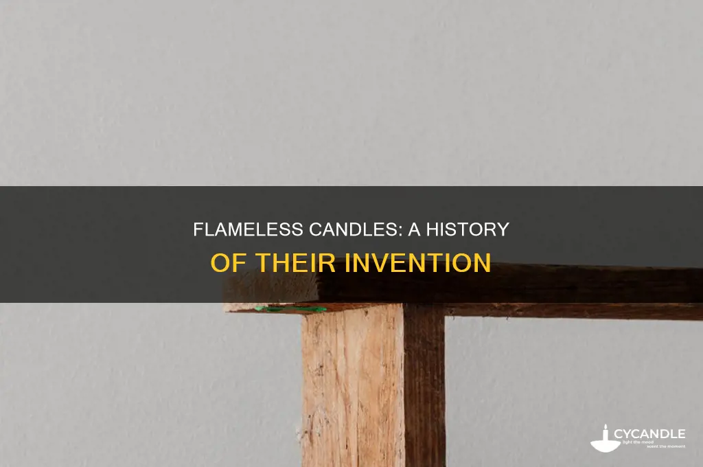 when were flameless candles invented