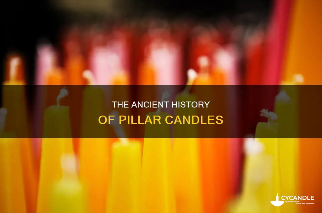 when were pillar candles invented