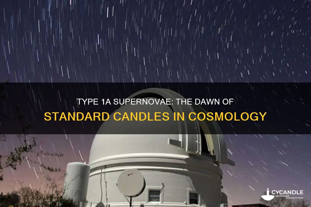 when were type 1a supernovea first used as standard candles