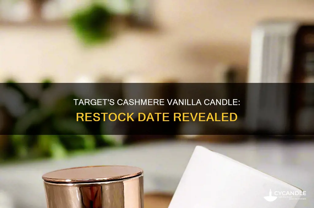 when will target restock cashmere vanilla candle