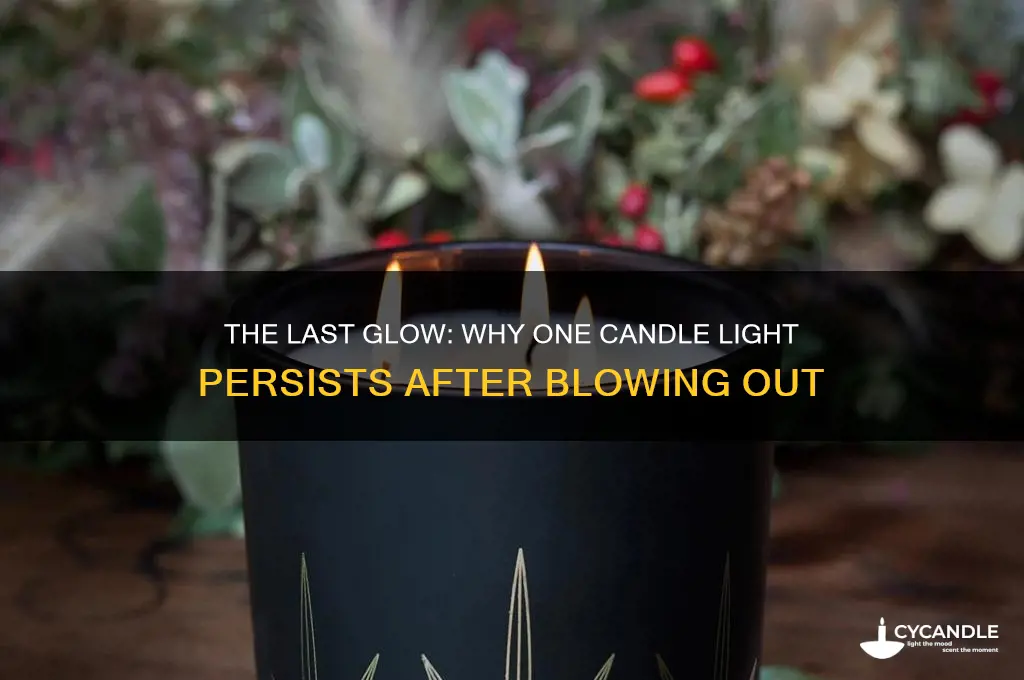 when you blow out your candles one light stays aglow